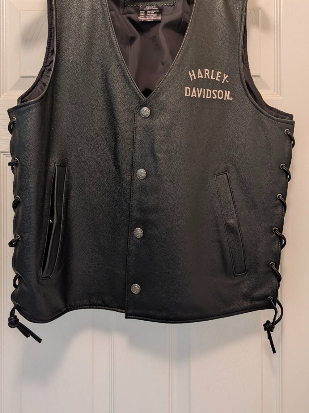 Harley Davidson leather vest